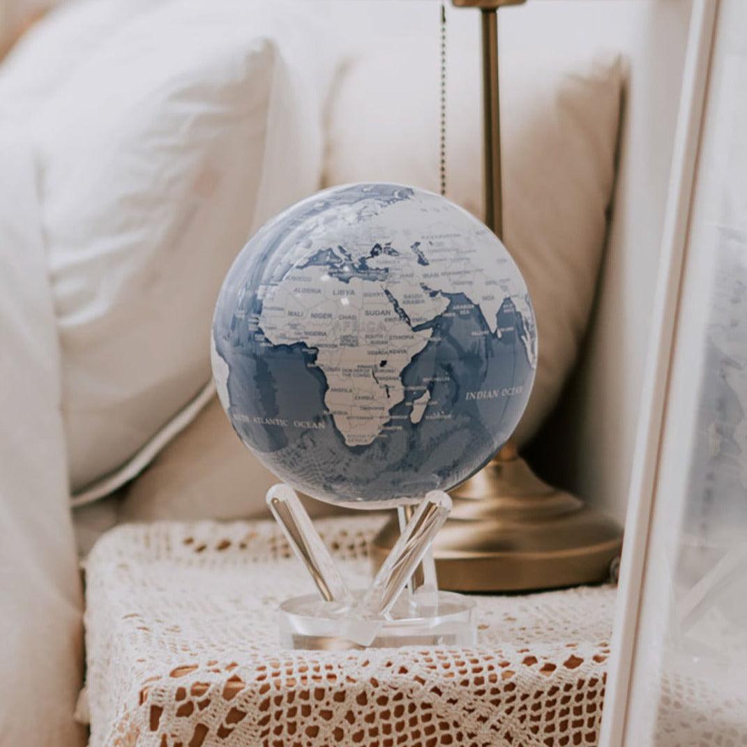 SKY BLUE AND WHITE GLOBE - movaglobes.store