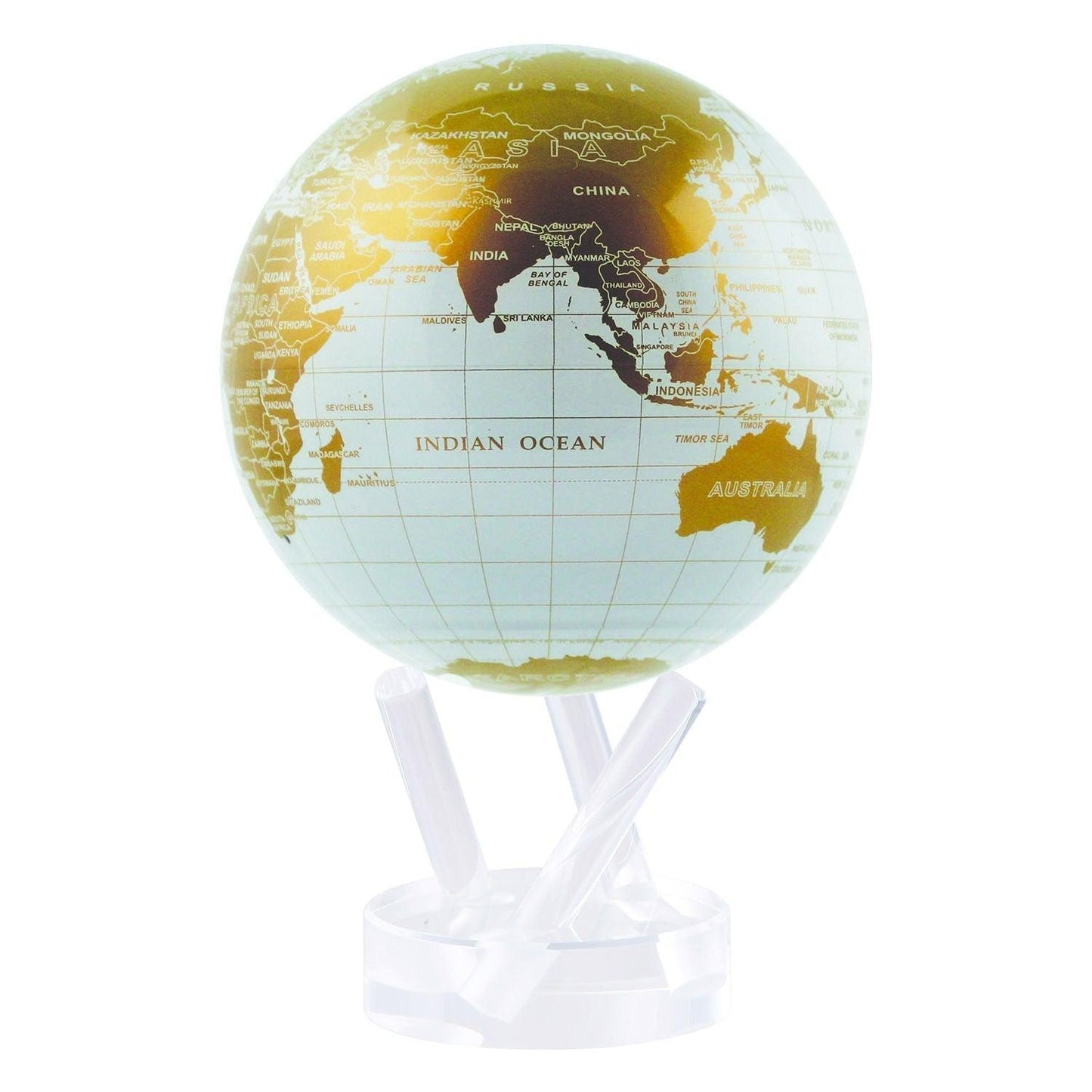 WHITE AND GOLD GLOBE - movaglobes.store