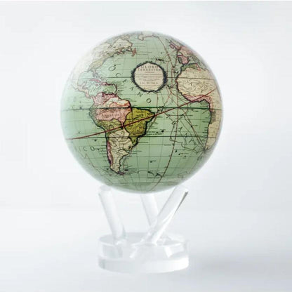 ANTIQUE TERRESTRIAL GREEN GLOBE - movaglobes.store